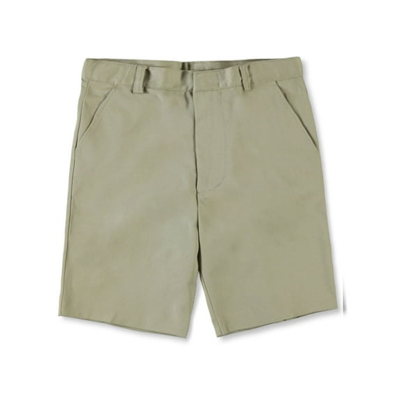Universal Flat Front Unisex Shorts (Sizes 8 - 20) - khaki, 18 (Big Girls)