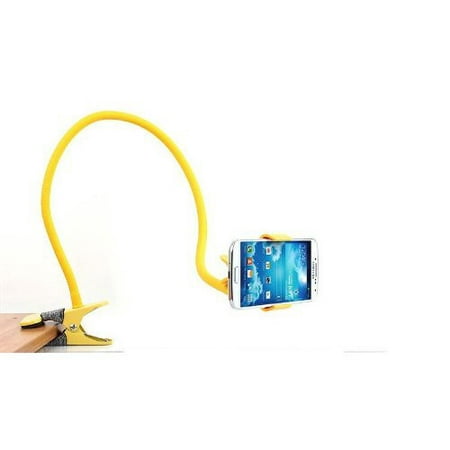 Universal Flexible Long Arm Mobile Phone Holder For Apple iPhone 8 8 Plus 7 7 Plus 6 6s Plus SE 5 5s 5c - Yellow