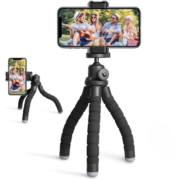 Universal Flexible Mini Octopus Phone Tripod Stand Portable Desk Holder for iPhone, Android, TikTok, Vlog, and Travel, Compatible with Smartphones, Cameras, and GoPro