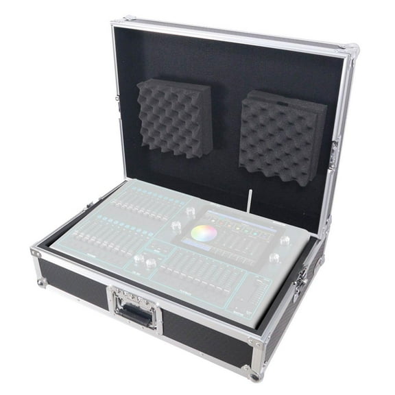 ProX XS-UMIX2415 Universal Mixer Road Case with Pluck n Pack Foam Fits up to 24" x 15" Mixers (Fits ChamSys QuickQ 20)