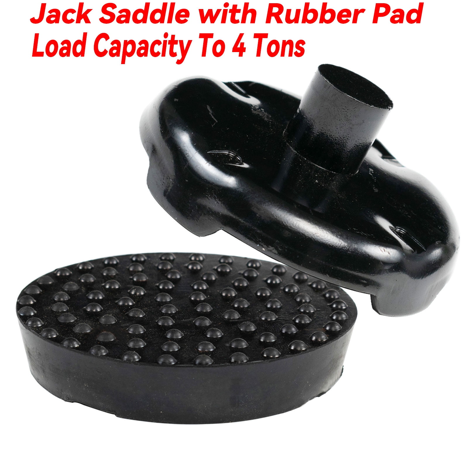 Universal Floor Jack Saddle Rubber Pad Point Fits 4 Ton Jacks Adapter