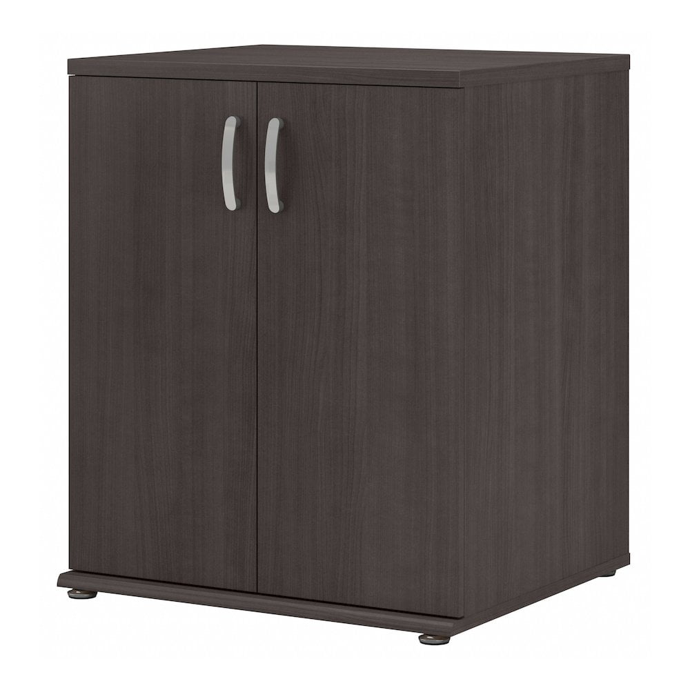 Storm Gray 34-Inch Freestanding Office Storage Cabinet with Adjustable Shelves