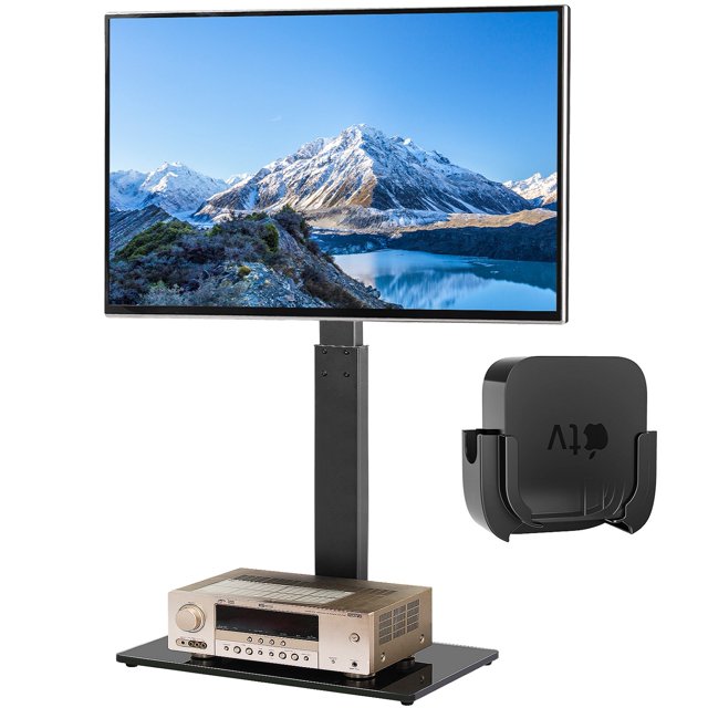 Universal Floor TV Stand for 32 to 70 inch TVs, Compatible with Apple