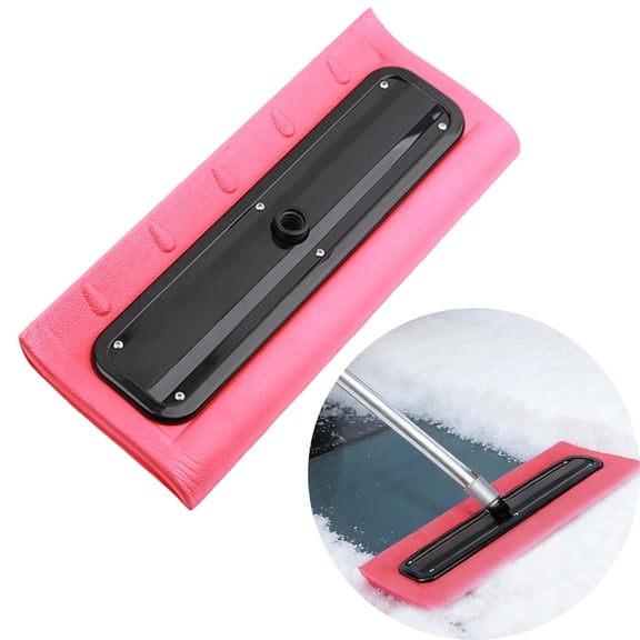 Universal Foam Snow Rake Head , No-Scratch Design for Roofs, Solar Panels, Cars & RVs, Push/Pull Cleaning, Fits Standard 3/4" Poles(Pole Not Included)