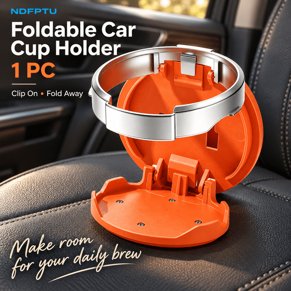 Universal Foldable Car Cup Holder with Hook, 2027 New Multifunctional ...