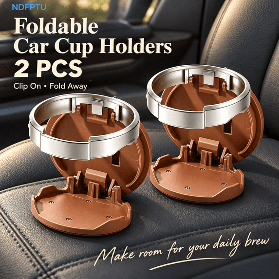 Universal Foldable Car Cup Holder with Hook, Multifunctional Foldable ...