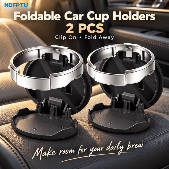 Universal Foldable Car Cup Holder with Hook, Multifunctional Foldable ...