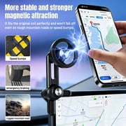 Universal Foldable Car Phone Holder, 360 Rotation Dashboard Screen Stand Extension Bracket, Black