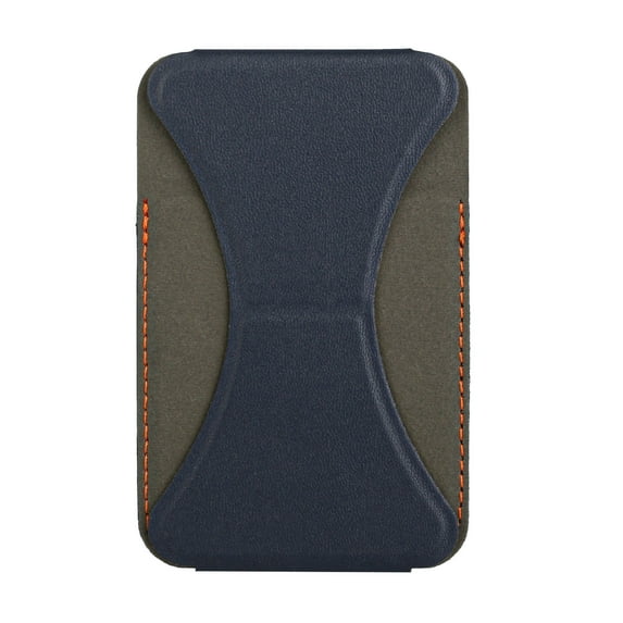 Universal Foldable Mini Wallet Phone Stand With Multi-Card Slot Blue
