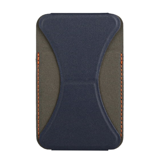 Universal Foldable Mini Wallet Phone Stand With Multi-Card Slot Blue