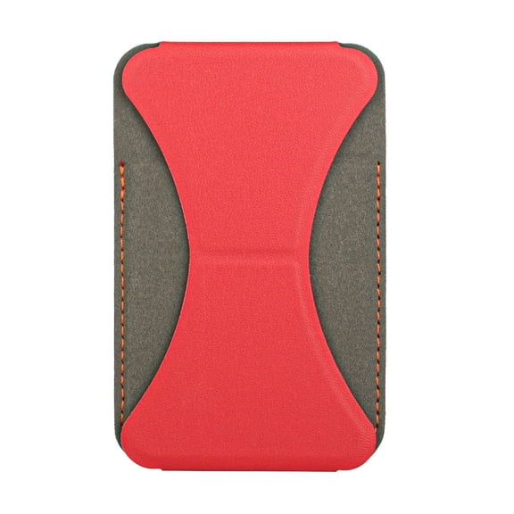 Universal Foldable Mini Wallet Phone Stand With Multi-Card Slot Red