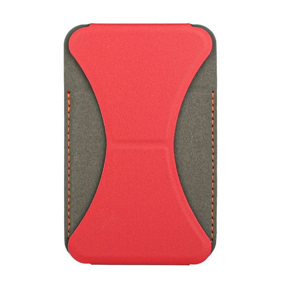 Universal Foldable Mini Wallet Phone Stand With Multi-Card Slot Red