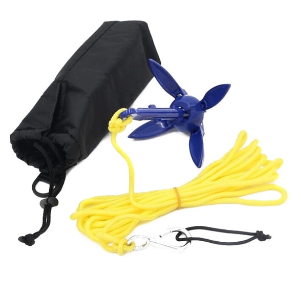 Universal Folding Anchor Canoe Boat Marine Anchor Aluminum Lightweight Small Watercraft Anchor Accessories Dropping ,Easy to Use