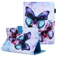 thumbnail image 1 of Universal Folio Case for 7 Inch Tablet, Allytech Slim Anti-Slip Stand Magnetic Cover Wallet Case with Pen Holder, for RCA/Samsung/ASUS/Dragon Touch 7-inch, Fire 7 Tablet & More, Butterfly, 1 of 6