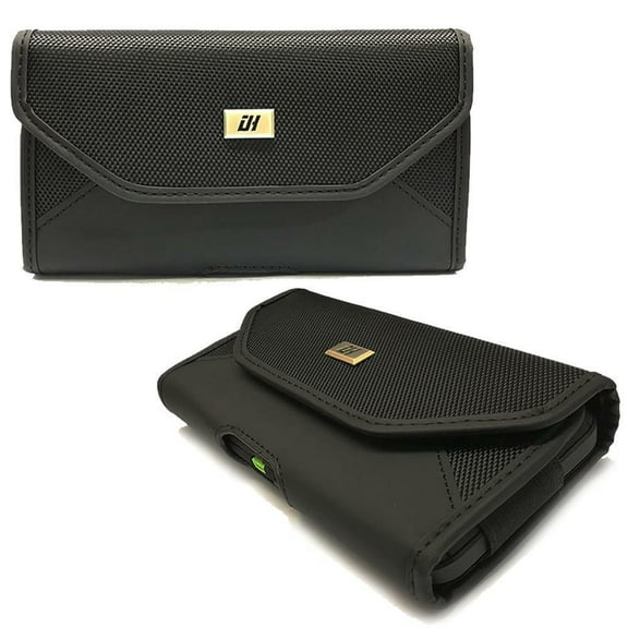 Universal For iPhone Samsung LG Shockproof Nylon Leather Belt Holster Pouch Horizontal case Cover