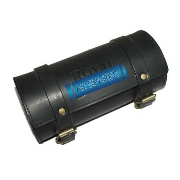 Universal Fork Bag Tool Roll Round Saddlebag Handlebar For Royal Enfield