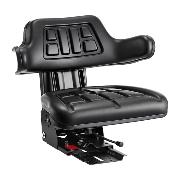 Universal Forklift Seat Wrap Around, Universal Tractor Seat with Micro Switch, Adjustable Tractor Suspension Seat with Tilt Fits for John Deere, Ford, Massey Ferguson, New Holland Tractor