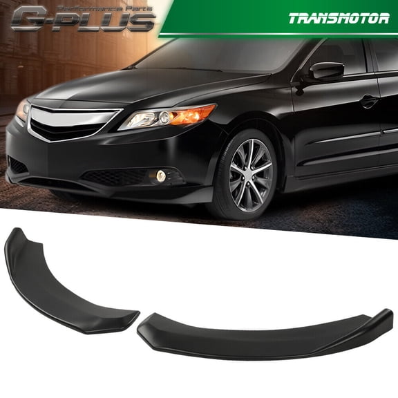 Universal Front Bumper Lip Pan Splitter Diffuser Airfoil 2 Pieces Black -