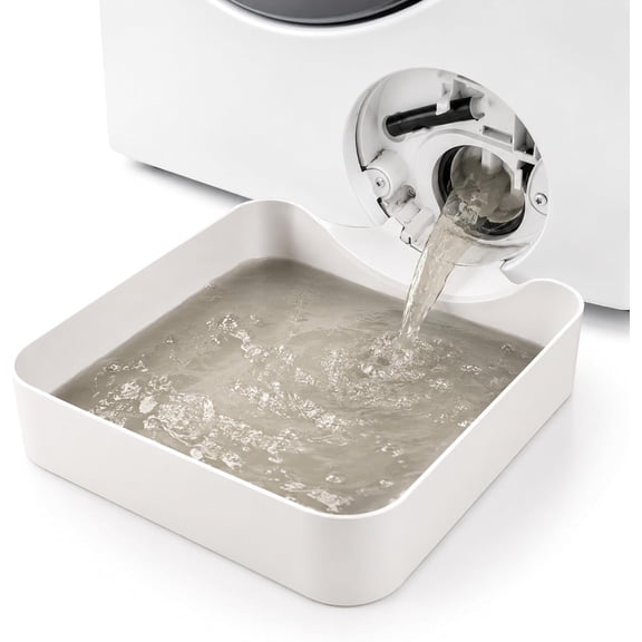 Universal Front-Load Washing Machine Drain Pan, Heavy Duty Leak Catch Tray for Washer Drips, Overflow & Floor Protection