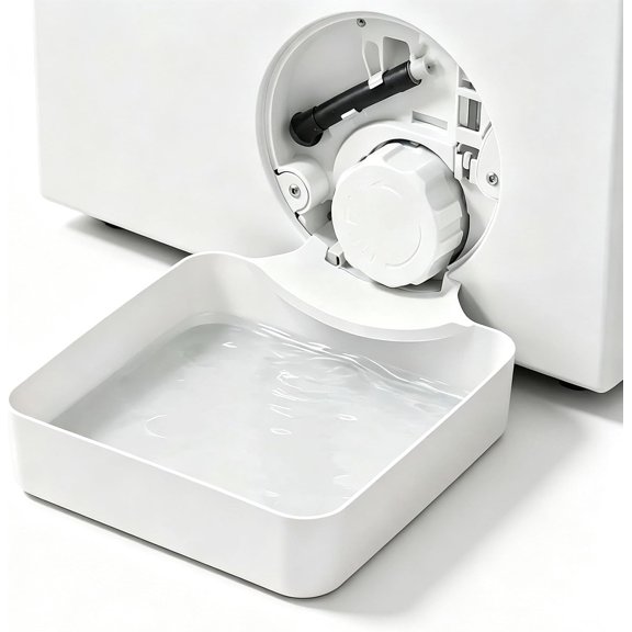 Universal Front-Load Washing Machine Drain Pan, Leak-Proof Washing Machine Drain Tray - Universal Low Profile, Catches Drips & Overflows - Keeps Laundry Floors Dry (1pc)