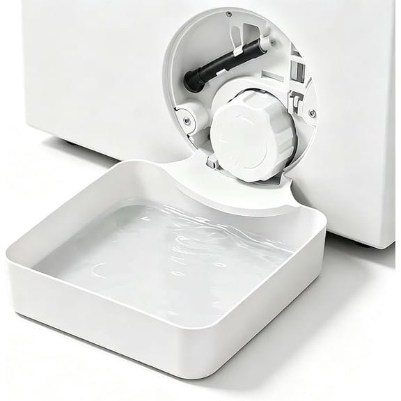 Universal Front-Load Washing Machine Drain Pan, Leak-Proof Washing Machine Drain Tray - Universal Low Profile, Catches Drips & Overflows - Keeps Laundry Floors Dry (1PC)