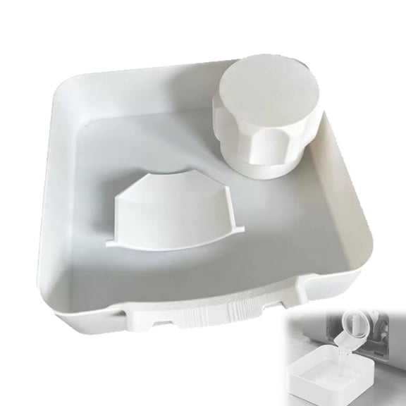 Universal Front-Load Washing Machine Drain Pan, Washer Drain Pan with Drainage Tray, Leak Protection Tray for Laundry Room, Basement, Garage and Apartments