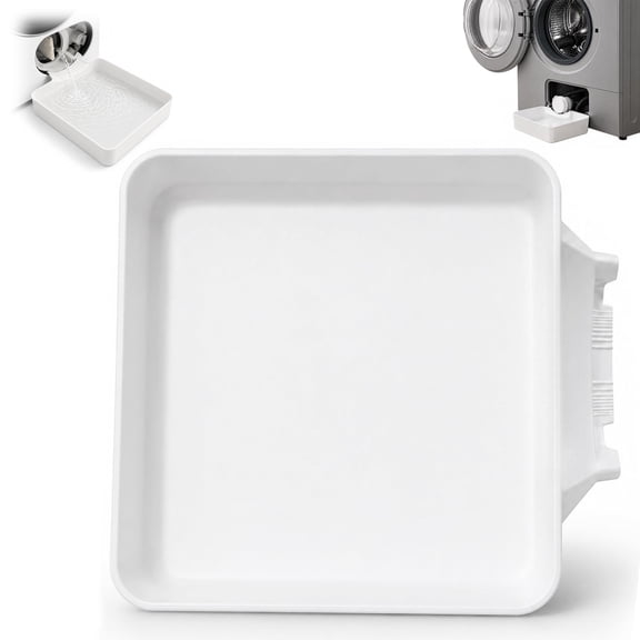 Universal Front-Load Washing Machine Drain Pan,Washing Machine Drain Tray, Leak-Proof Water Catch Drainage Tray, Easy Installation for Basements, Apartments, Mobile Homes