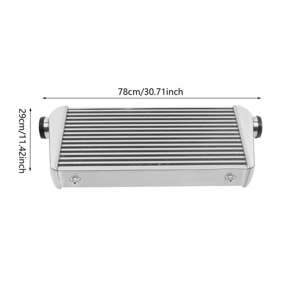 Universal Front Mount Intercooler 31x12x4" 3" Inlet & Outlet Intercooler 1000HP