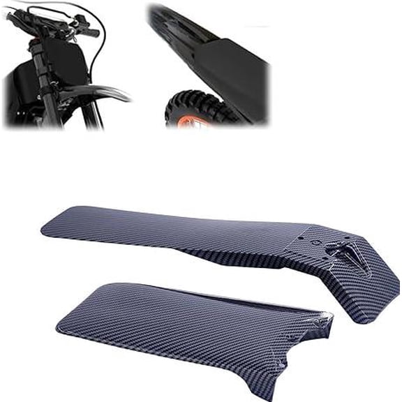 Universal Front & Rear Fender Mud Guards Set, Compatible with Electric Dirt Bikes and Off-Road Cycles, Black Replacement Protective Fenders for Steady Performance and Long Service Life,Gray