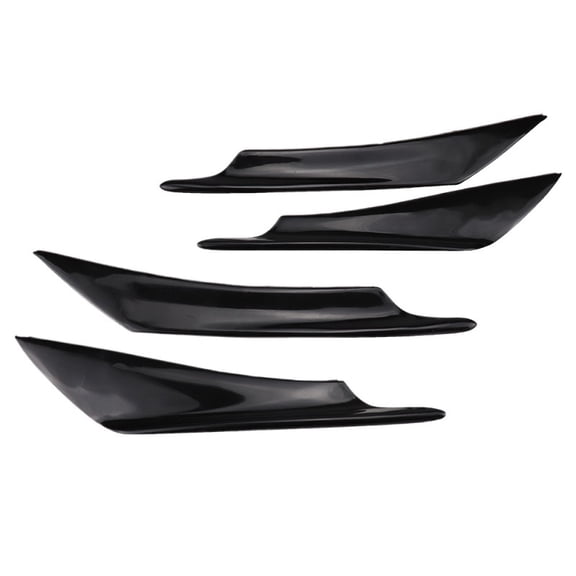 Universal Front Side Wing Spoiler Fin Bumper Protector Air Trim Diffuser Canards Splitters Lip 4pcs/set For Car Styling Tunning