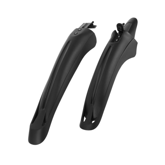 Universal Front and Rear Bike Fenders Bicycle Mud Guards Suitable 37cm 43cm Plastic Black 1 Set