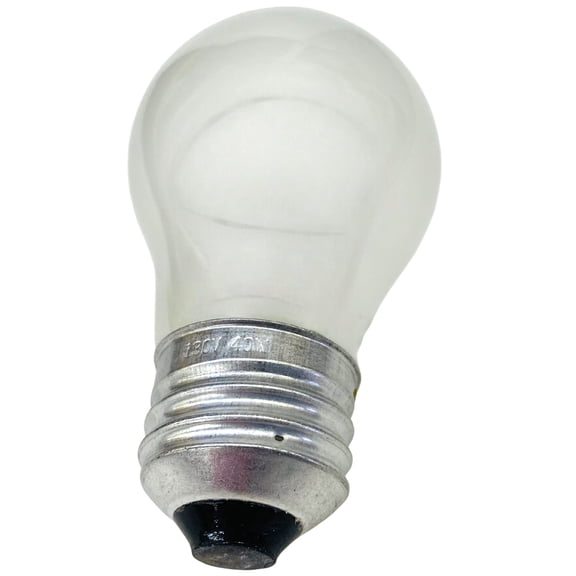 Universal Frosted Appliance Light Bulb, 40 Watt Incandescent, 130 V, 8009