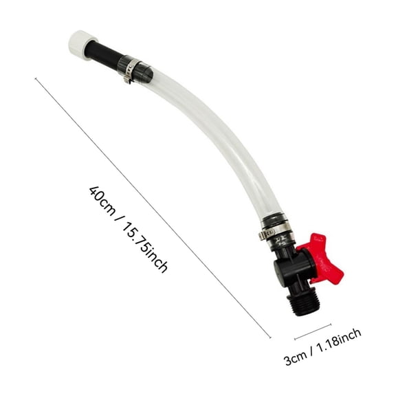 Universal Fuel Filling Hose with Shut Off Switch Replacement Hose for Racing Utility Cans Gas Jugs and Fuel Tanks Easy One Hand Operation White 15.7 Inches