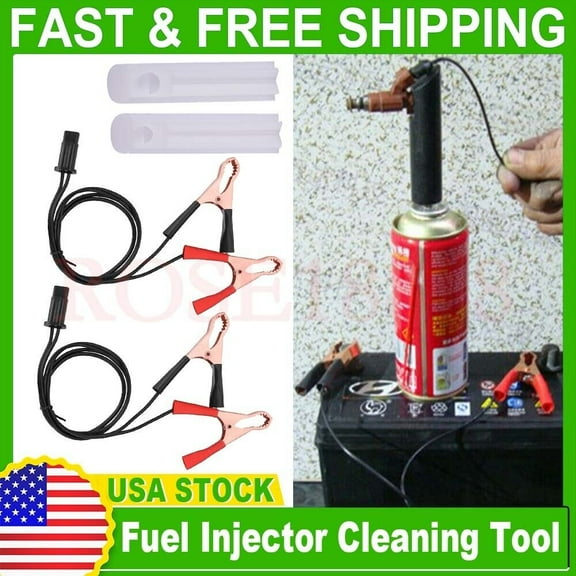 Universal Fuel Injector Flush Cleaner Adapter Auto Car Vehicles Tool DIY Kit Set