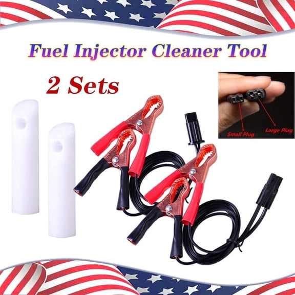 Universal Fuel Injector Flush Cleaner Adapter DIY Kit Car Cleaning Tool & Nozzle