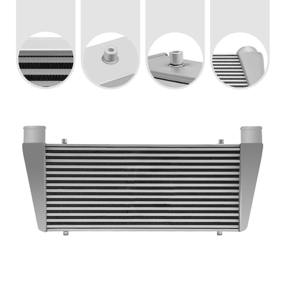 Universal Full Aluminum Top Feed Turbo Front Mount Intercooler 29"x13"x2.75" 2.5"