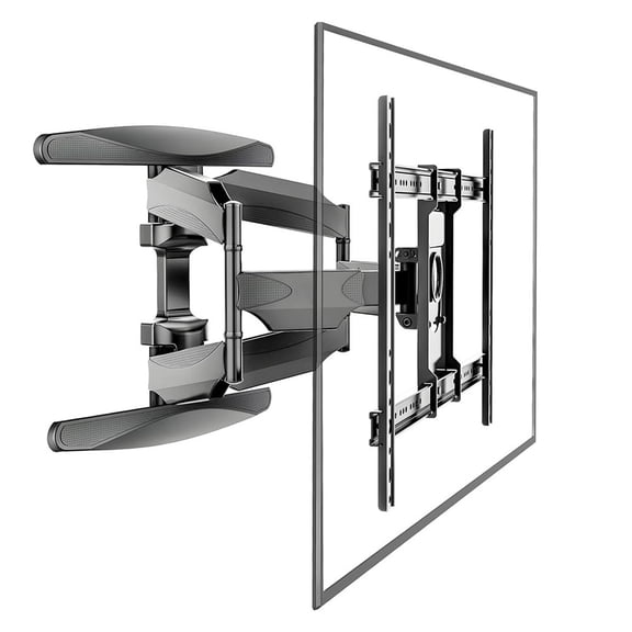 Universal Full Motion TV Wall Mount for 40-85 Inch TVs, Swivel, Tilt & , Heavy Duty Bracket for Flat/Curved Screens, 150 lbs Capacity, VESA 200x200 to 600x400mm, Fits 55, 65, 75 Inch TVs