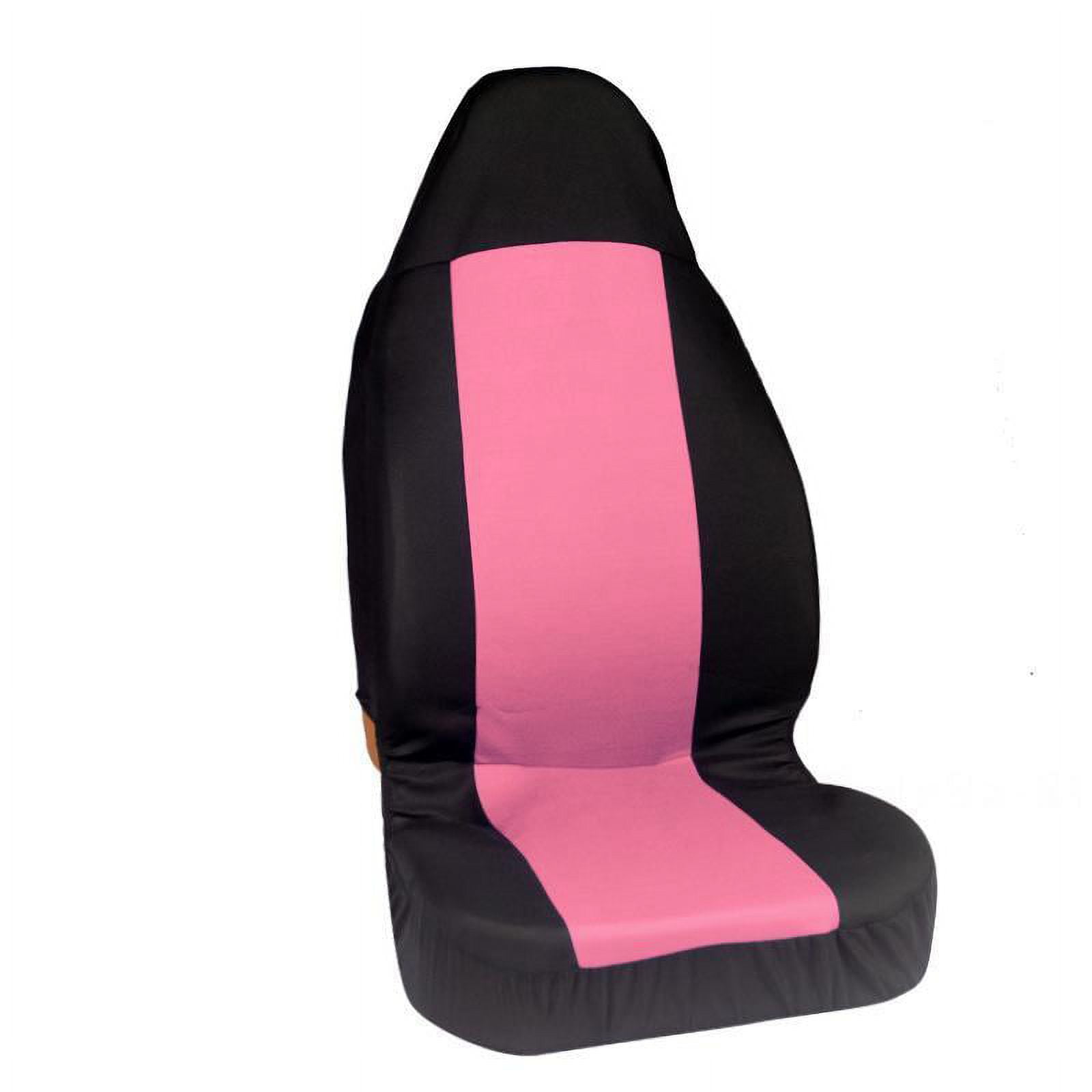 Universal Full Plain Fabric Black Car Seat Cover Fits Most Cars, SUVs