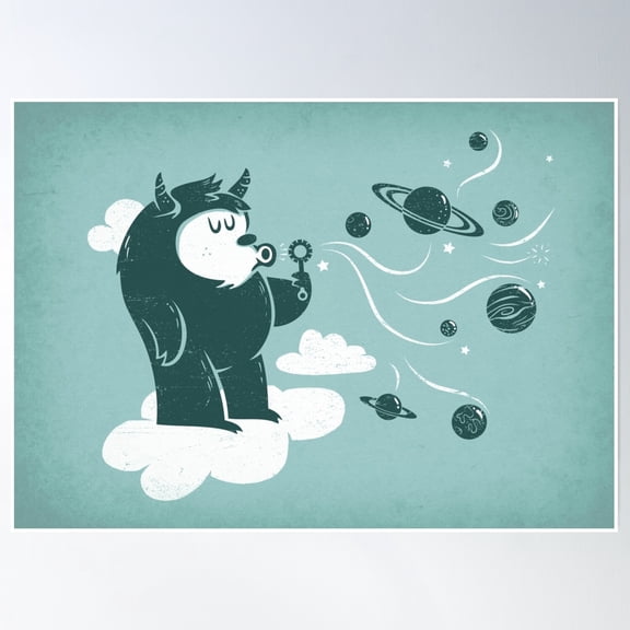 Universal Fun Poster Wall Art, Modern Wall Decor, 24x36 UNFRAMED