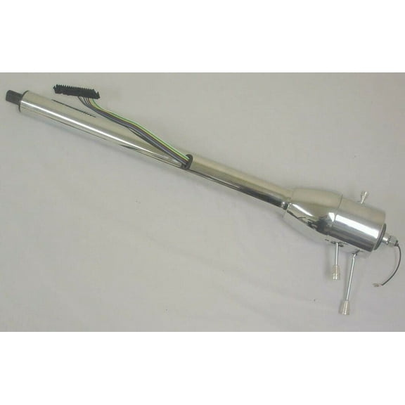 Universal GM 30-Inch Tilt Steering Column with Shifter, Hazard switch, Turn Signal lever, and Tilt lever included, Street Rod Hot Rod Floor Shift