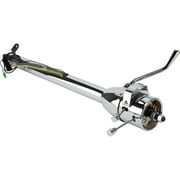 Universal GM 33-Inch Tilt Steering Column with Shifter 5-Position Adjustable, Built-In GM Turn Signal & Hazard Flashers, Compatible with OE & Aftermarket Wiring, Chrome