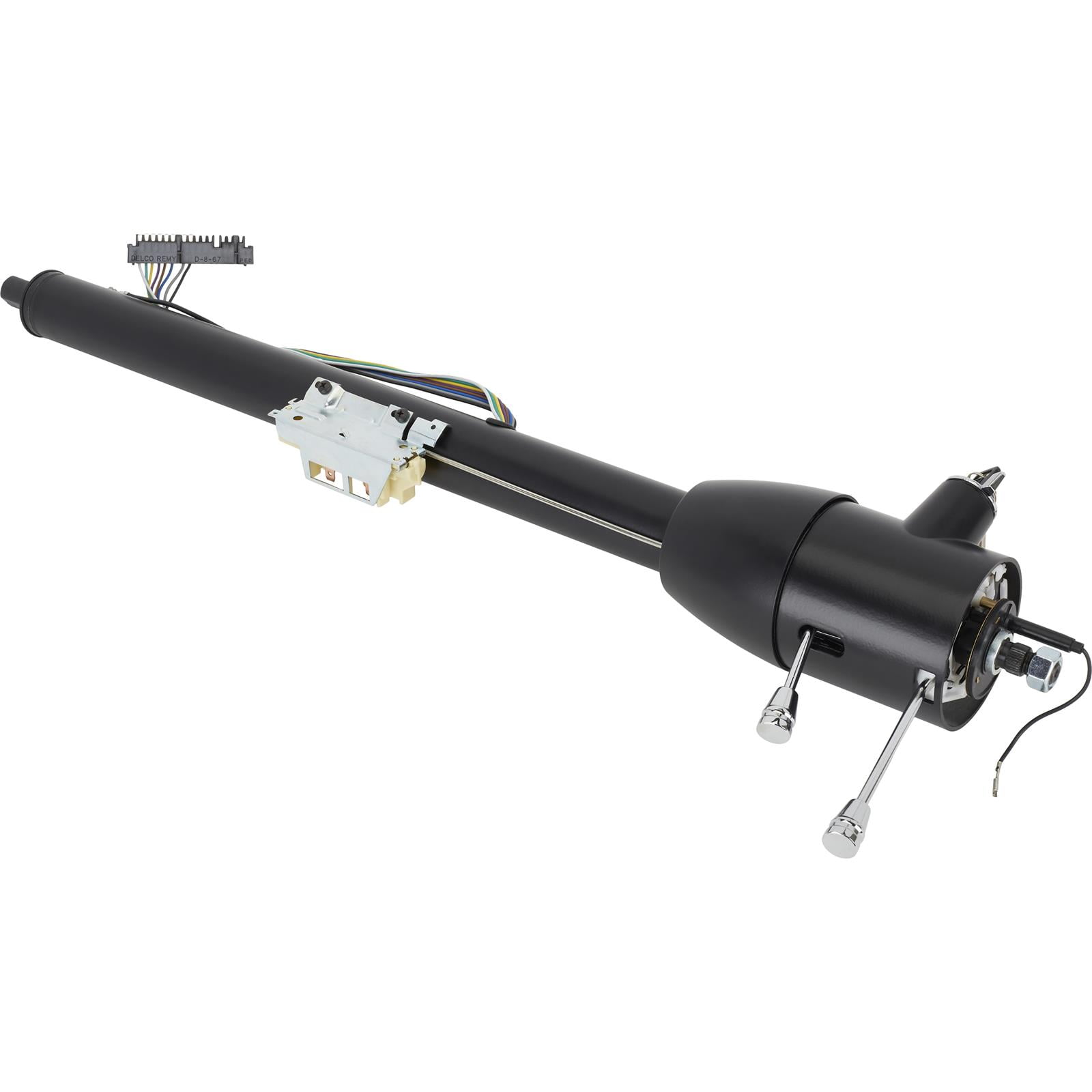 Universal GM Tilt Steering Column, 28" Black, Floor Shift 2" Dia