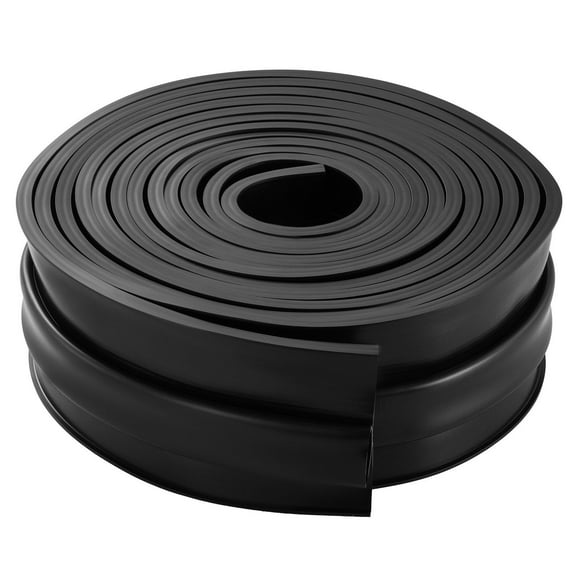 Universal Garage Door Bottom Seal Kit 20 FT U Shape O Ring PVC Weatherstrip with Adhesive Black