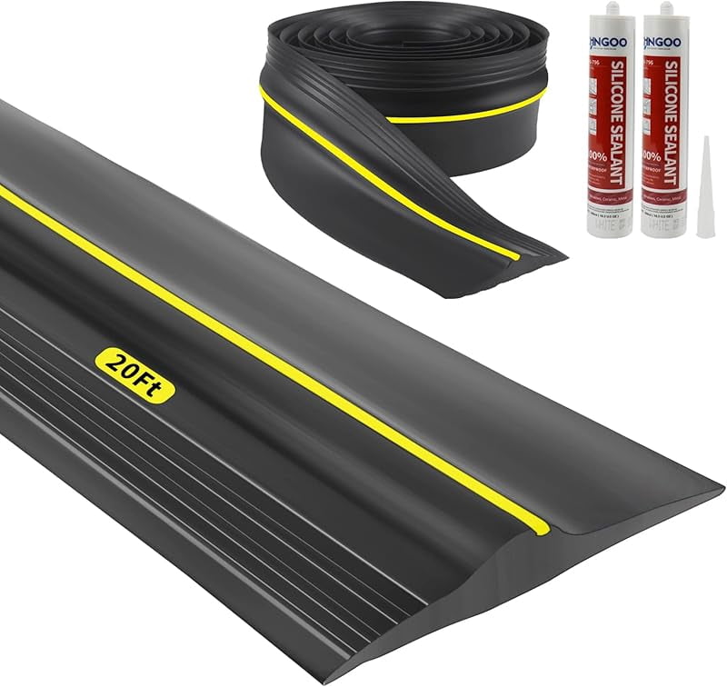 Universal Garage Door Bottom Threshold Seal Rubber Strip with Adhesives ...