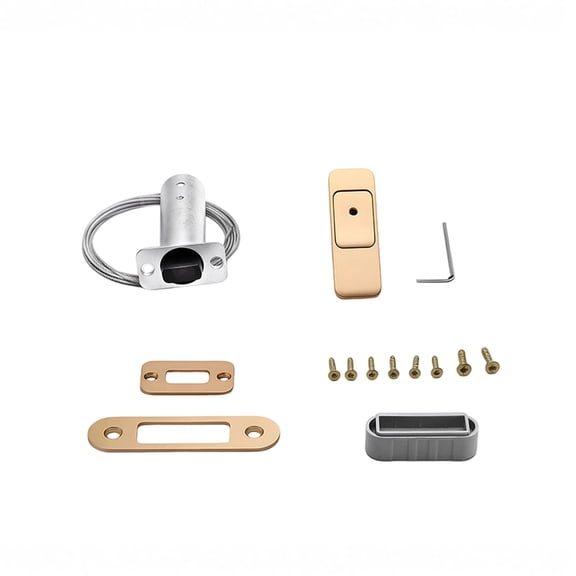 Universal Garage Door Emergency Release Lock Cable, Garage Door Opener Quick Release Lock Disconnect Lock Gold