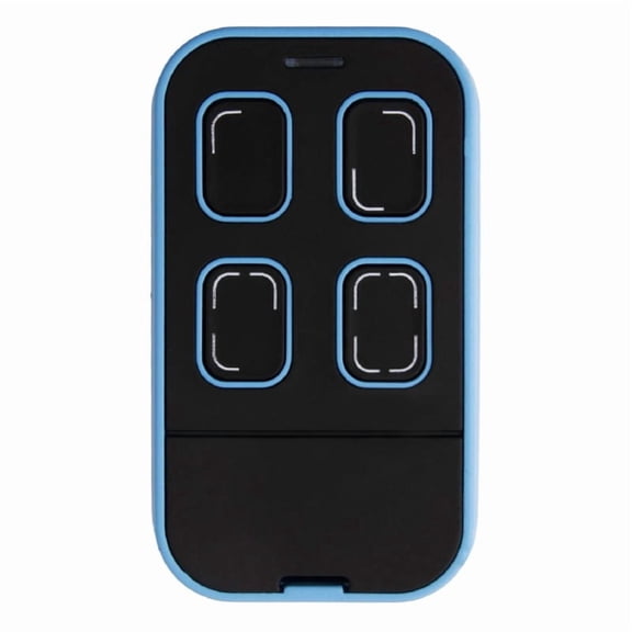 Universal Garage Door/Gate Opener Remote – HomeLink Compatible, Programmable Learning Remote Duplicator (4-Button, Multi-Frequency 280MHz–868MHz, Black & Yellow, 1-Pack)