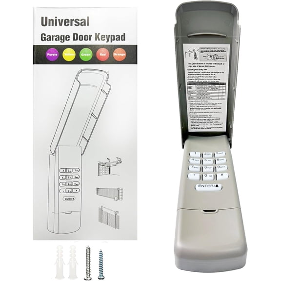 Universal Garage Door Opener Keypad for Liftmaster Craftsman Wayne Dalton Openers Produced Since 1993, Wireless Keypad Keyless Entry, Replaces 877/878MAX 377/977/877/66LM, Safe Security