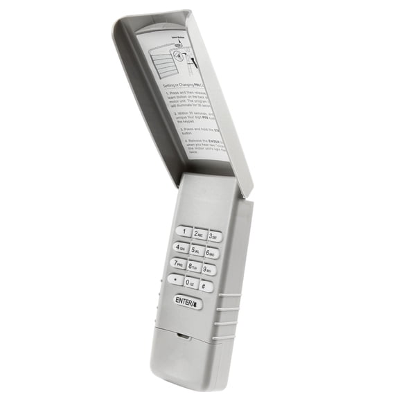 Universal Garage Door Opener Keypad Remote Replacement for Liftmaster Chamberlain Craftsman Genie Overhead Linear Wayne Dalton Stanley 315Mhz 390Mhz Dip Switch - Flip Top Panel Protective (878MAX)