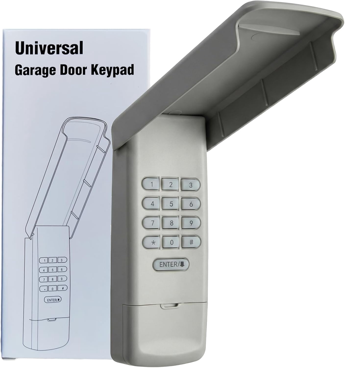 Universal Garage Door Opener Keypad Remote Wireless Keyless Keypad ...