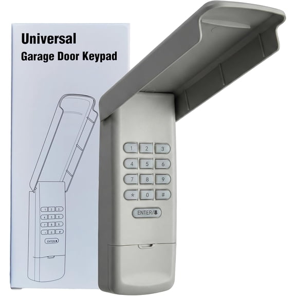 Universal Garage Door Opener Keypad Remote Wireless Keyless Keypad Compatible with Craftsman Overhead Door Wayne Dalton Opener has Learn Button or Dip Switch